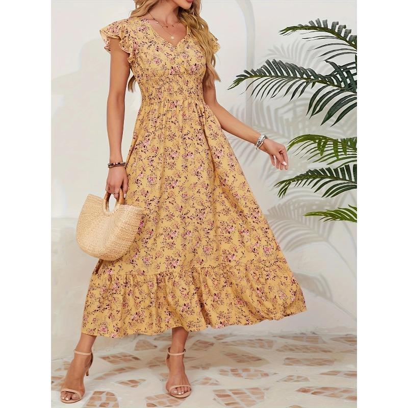 European and American women s clothing summer new fashion floral long-sleeved waist pendulum dress XXL жовтий
European and American women s clothing summer new fashion floral long-sleeved waist pendulum dress XXL жовтий