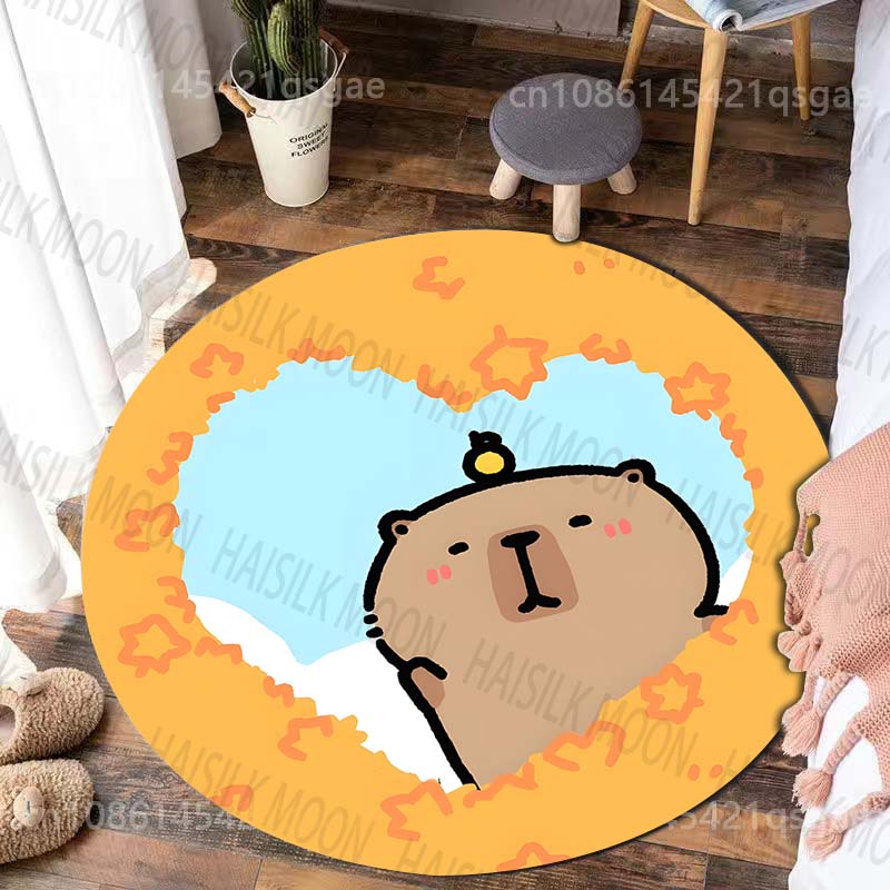 Круглый коврик с мультяшным принтом капибары, для спальни, ковер для гостиной, придверный коврик, домашний декор для диванного столика, ковер для зонирования, коврик для пола для подарков Diameter -60cm
Круглый коврик с мультяшным принтом капибары, для спальни, ковер для гостиной, придверный коврик, домашний декор для диванного столика, ковер для зонирования, коврик для пола для подарков Diameter -60cm