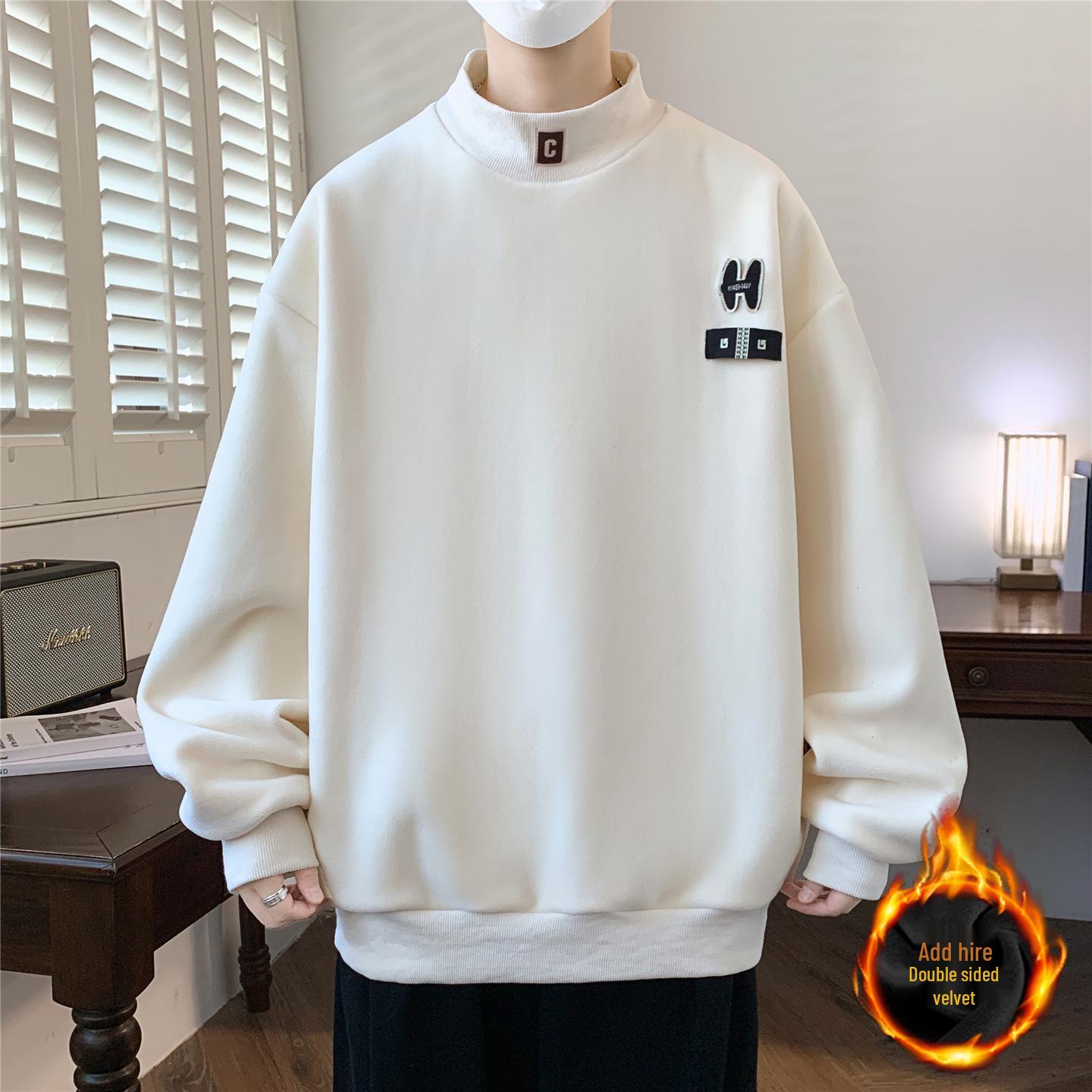 Boys Autumn & Winter Half-High Collar Fleece Hoodie: Plus Velvet, Thickened, Warm for Junior/Senior High Students 3XL for 150-170 lbs
Boys Autumn & Winter Half-High Collar Fleece Hoodie: Plus Velvet, Thickened, Warm for Junior/Senior High Students 3XL for 150-170 lbs