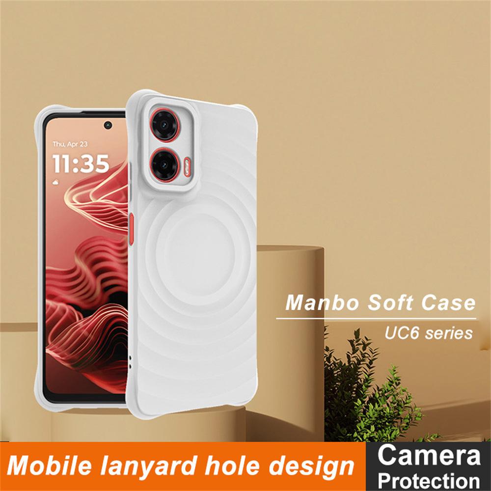 IMAK UC-6 Series for Motorola Moto G35 5G Case Water Drop Texture Anti-Skid Matte TPU Cover Matte White
IMAK UC-6 Series for Motorola Moto G35 5G Case Water Drop Texture Anti-Skid Matte TPU Cover Matte White