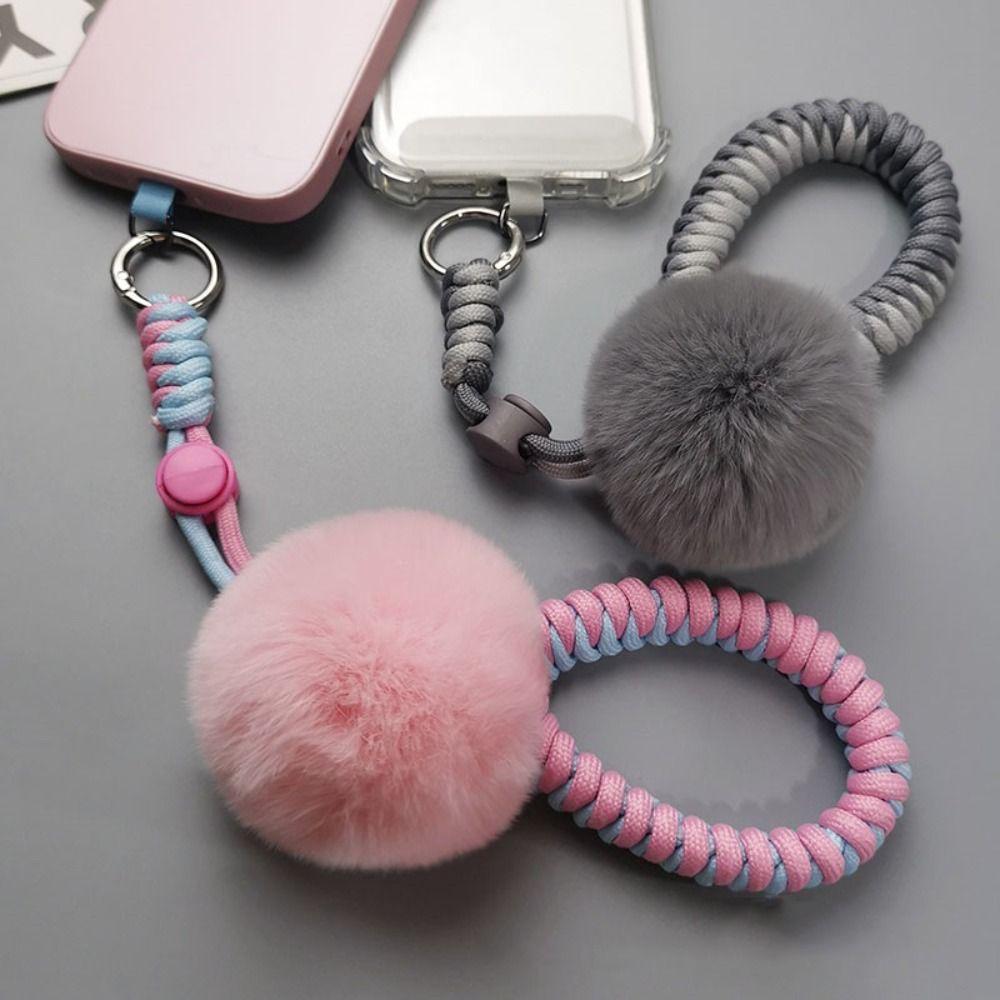 Short Weave Mobile Phone Lanyard Telescopic Wrist Fur Ball Doll Pendant Birthday Kids Gift Style E
Short Weave Mobile Phone Lanyard Telescopic Wrist Fur Ball Doll Pendant Birthday Kids Gift Style E