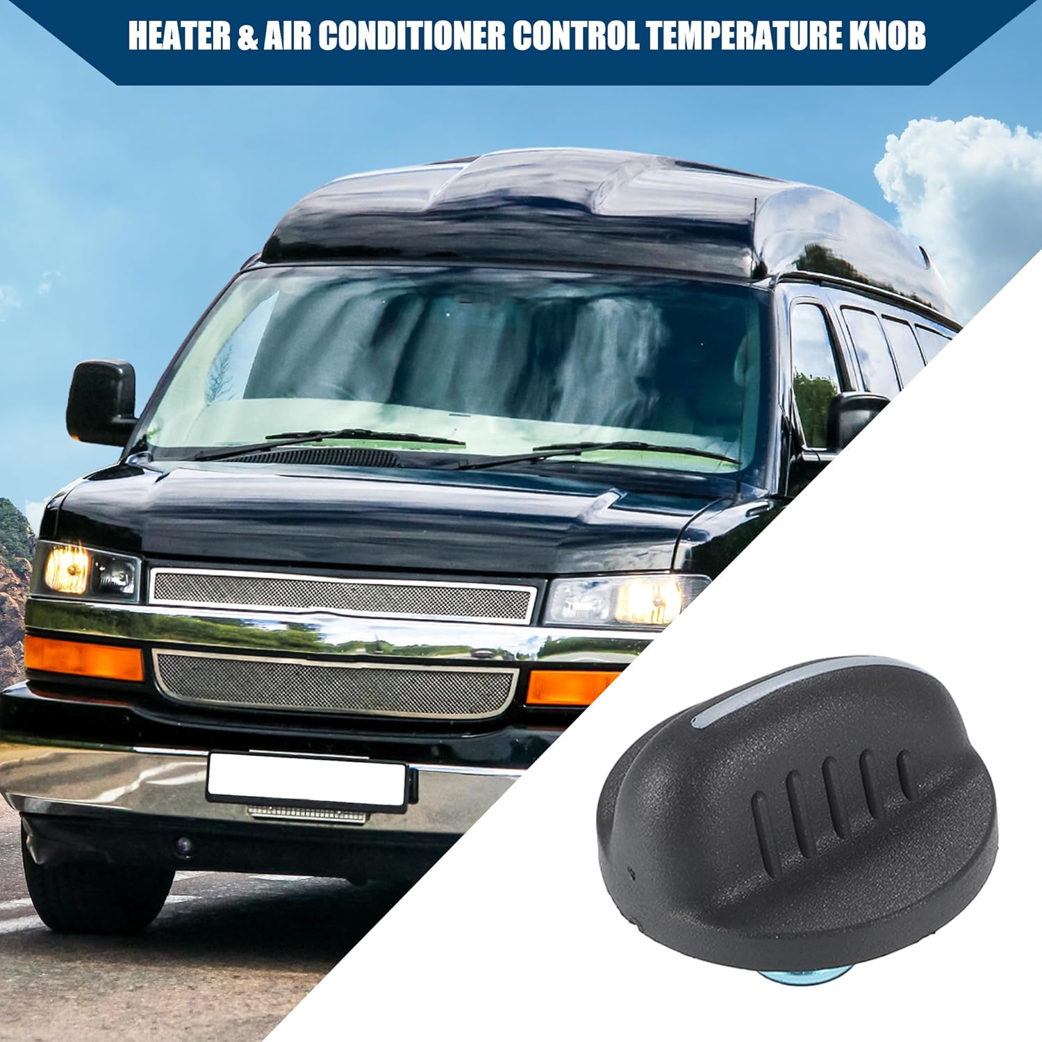 9376010 HVAC Heater Control Knob for GMC Savana for Chevy Express 2001-2007/ Heater A/C Knob/Durable Plastic / 1Pcs Black
9376010 HVAC Heater Control Knob for GMC Savana for Chevy Express 2001-2007/ Heater A/C Knob/Durable Plastic / 1Pcs Black