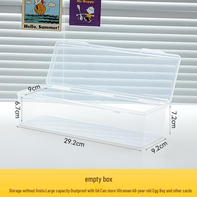 Прозрачный пыленепроницаемый органайзер для карточек: Ультрамен, Ю-Ги-О, Покемон - Маленькая коробка с крышкой
Прозрачный пыленепроницаемый органайзер для карточек: Ультрамен, Ю-Ги-О, Покемон - Маленькая коробка с крышкой