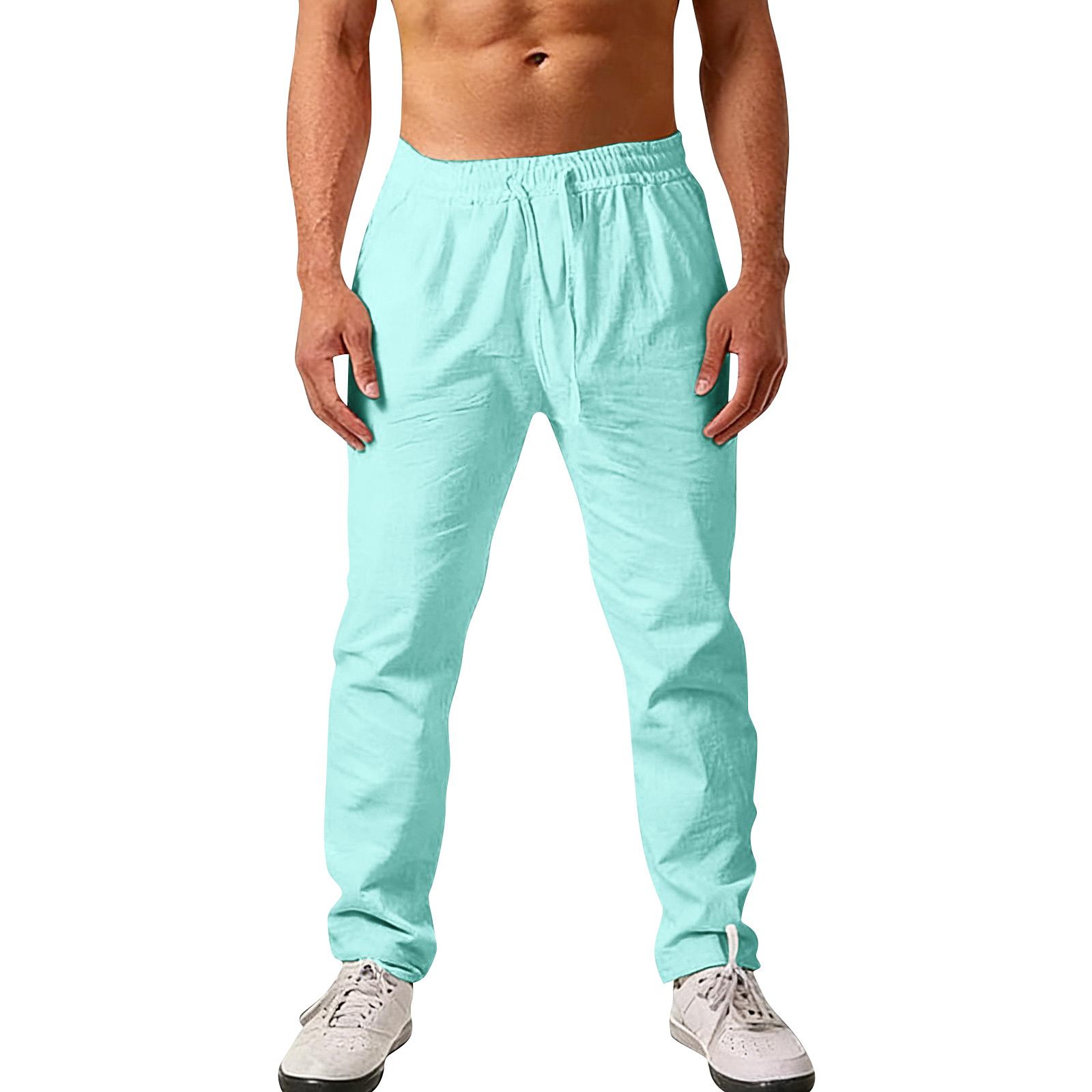 Men s Linen Drawstring Trousers Casual Sports Straight Leg Trousers M
Men s Linen Drawstring Trousers Casual Sports Straight Leg Trousers M