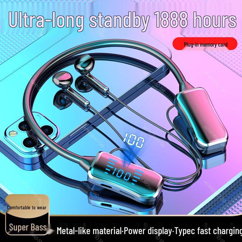 XY/060 Neck-Hanging Bluetooth Headset: Running Karaoke Wireless Headset with Long Battery Life Black Bag - No Ear Return
XY/060 Neck-Hanging Bluetooth Headset: Running Karaoke Wireless Headset with Long Battery Life Black Bag - No Ear Return