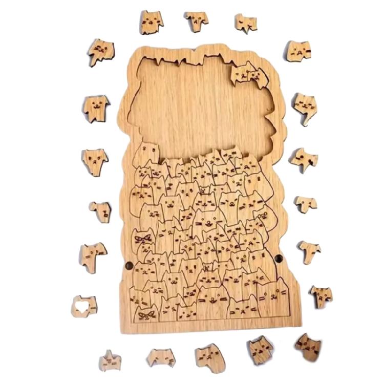 Dog/Cats Shape Wooden Puzzle Wooden Jigsaws Puzzle for Adults Unique Animal Shape Wood Cut Puzzle Gift for Puzzle Lover
Dog/Cats Shape Wooden Puzzle Wooden Jigsaws Puzzle for Adults Unique Animal Shape Wood Cut Puzzle Gift for Puzzle Lover