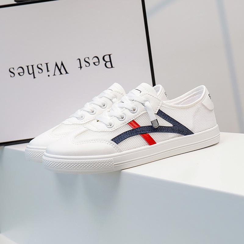 INS белые туфли для студентов, женская модная летняя новая дышащая повседневная обувь на платформе, увеличивающая рост, в корейском стиле FD-107 40