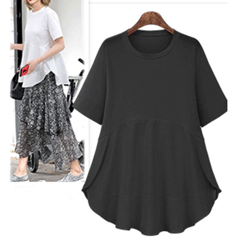 Модные футболки с круглым вырезом, пэчворком, для полных сестер, с эффектом двухслойности Black Large size XXXXL
Модные футболки с круглым вырезом, пэчворком, для полных сестер, с эффектом двухслойности Black Large size XXXXL