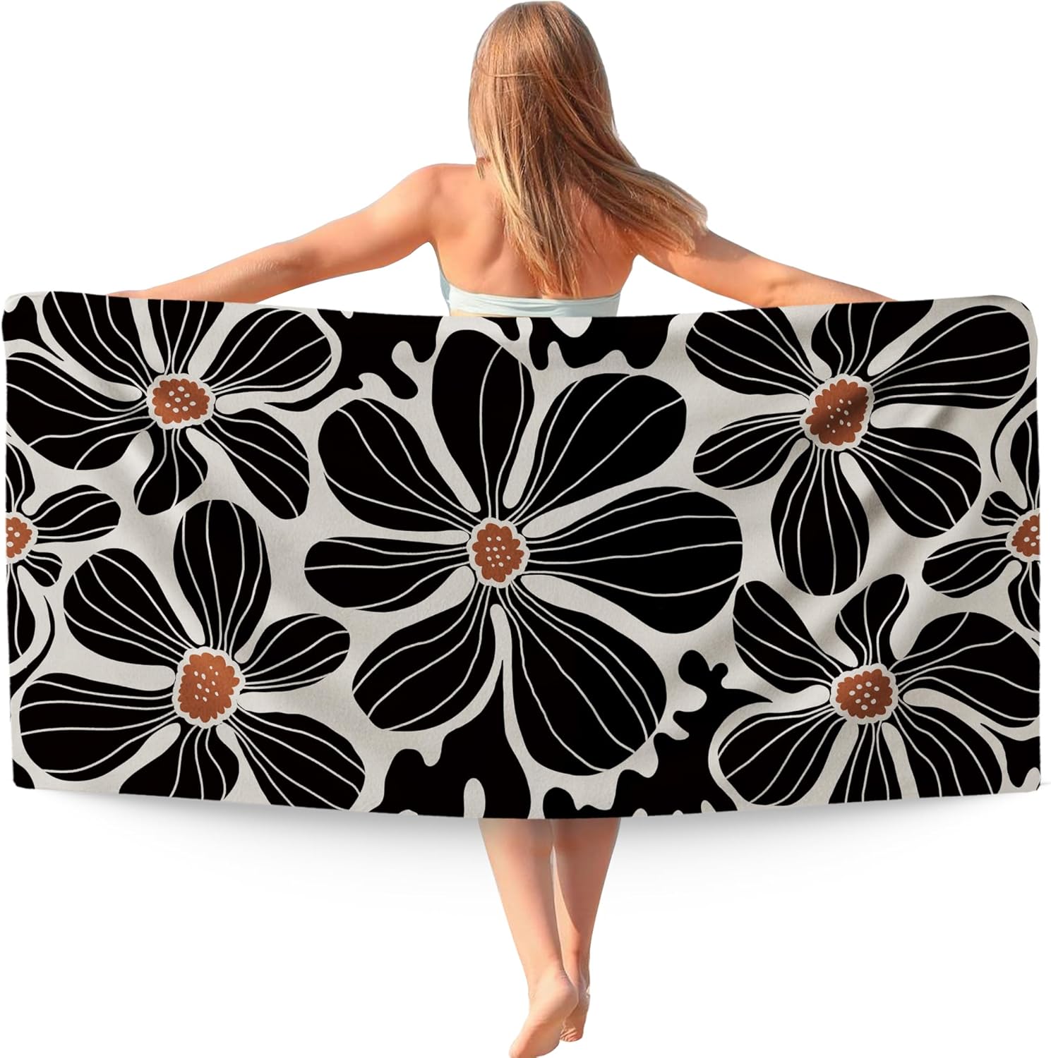 Boho Floral Botanical Beach Towel,Bohemian Abstract Flower Beach Towels Oversized Gifts for Women,Orange Floral Quick Dry Travel W40*H60(CM)
Boho Floral Botanical Beach Towel,Bohemian Abstract Flower Beach Towels Oversized Gifts for Women,Orange Floral Quick Dry Travel W40*H60(CM)