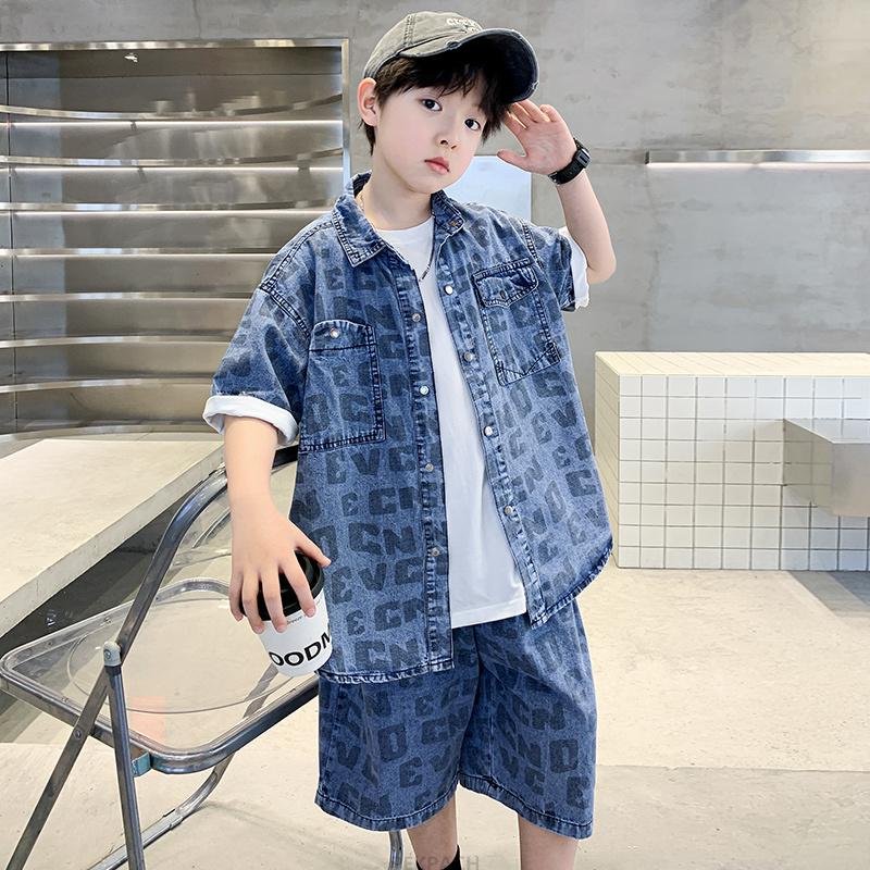 Kids Summer Casual Clothing Set for Tween Boys Shirt and Short Denim 2 Piece Outfit Set Teens Child Cool Streetwear Suit Wear 170 синій
Kids Summer Casual Clothing Set for Tween Boys Shirt and Short Denim 2 Piece Outfit Set Teens Child Cool Streetwear Suit Wear 170 синій
