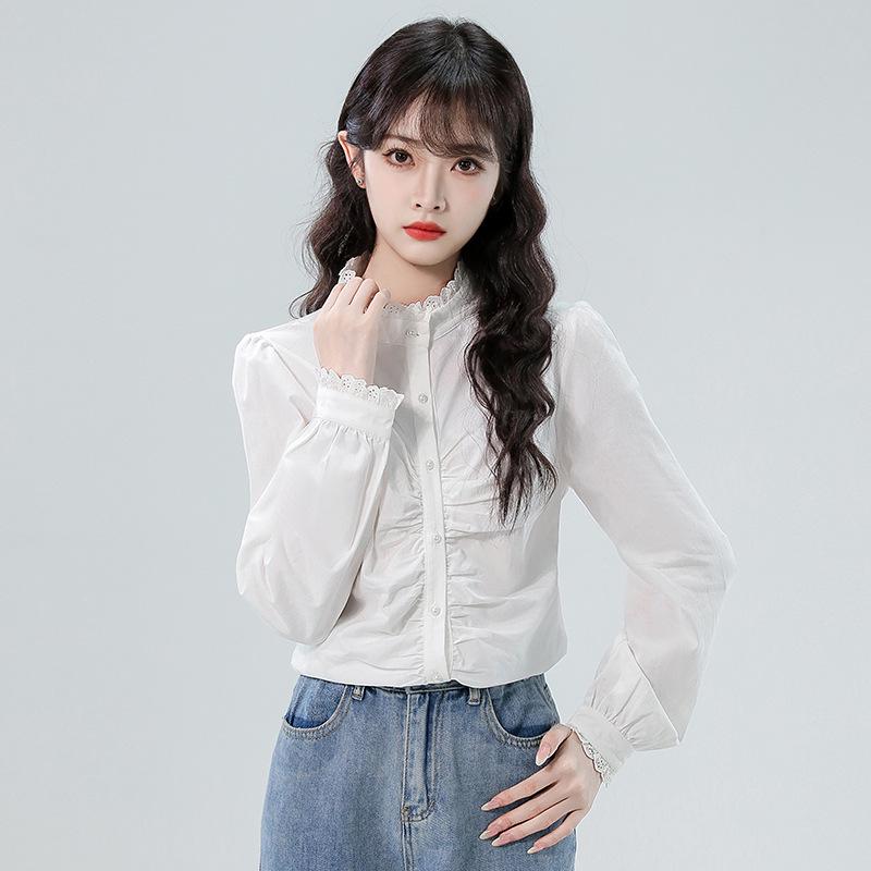 Women s White Slim-Fit Lace Design French Collar Shirt - Ideal for Layering in Spring and Autumn, Niche Brand, Regular Shoulder, Cinched Waist. XL білий
Women s White Slim-Fit Lace Design French Collar Shirt - Ideal for Layering in Spring and Autumn, Niche Brand, Regular Shoulder, Cinched Waist. XL білий