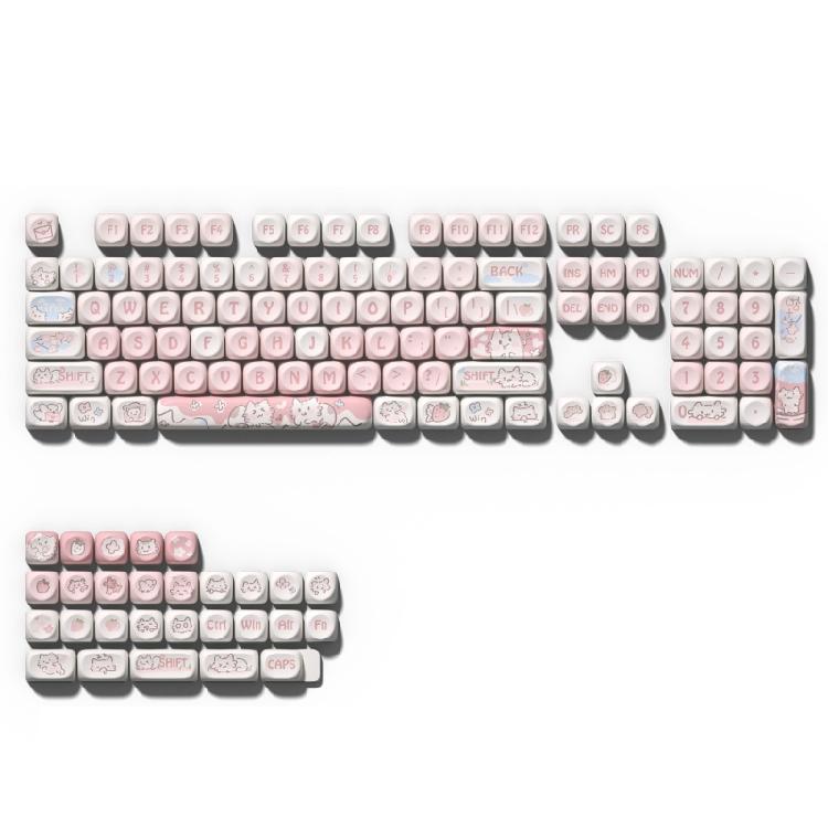 PBT Mechanical Keyboard Keycaps 132Keys Keycaps Strawberry Kitten Colorful MOA Height Heat Sublimated Set 1
PBT Mechanical Keyboard Keycaps 132Keys Keycaps Strawberry Kitten Colorful MOA Height Heat Sublimated Set 1