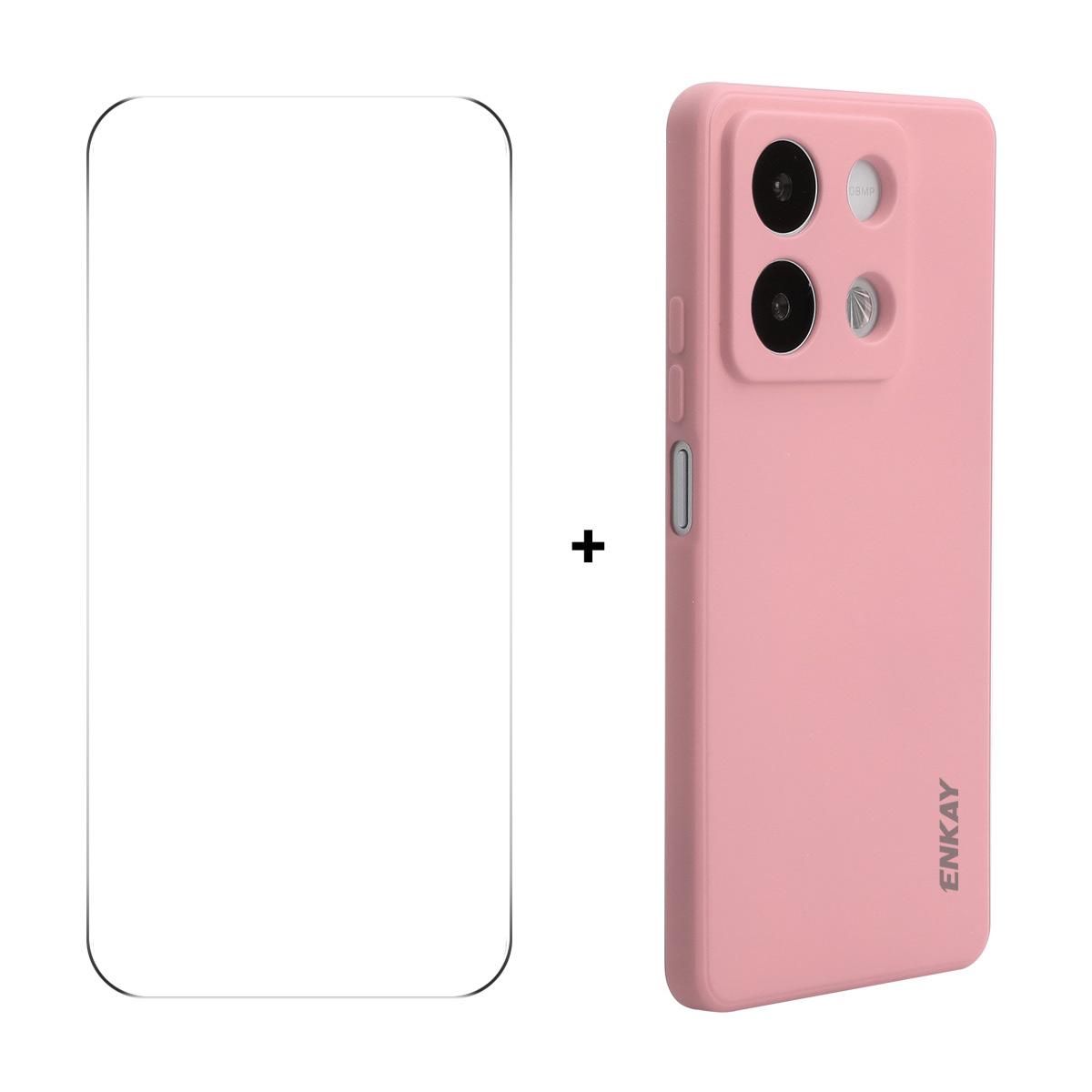 For Xiaomi Redmi Note 13 5G ENKAY HAT PRINCE Silicone Case Straight Edge Phone Cover + 9H Glass Protector F
For Xiaomi Redmi Note 13 5G ENKAY HAT PRINCE Silicone Case Straight Edge Phone Cover + 9H Glass Protector F