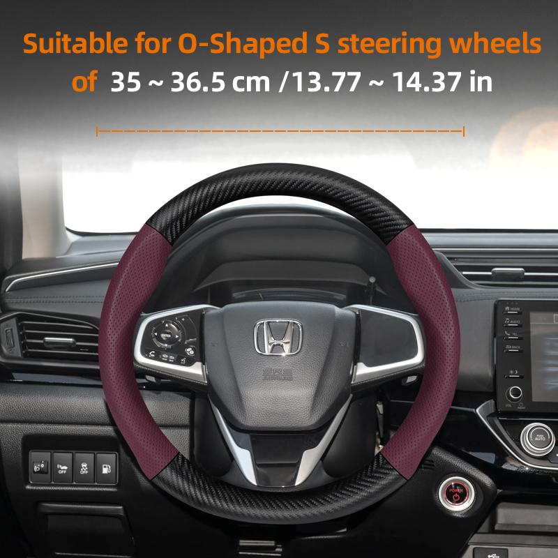 Suitable for Honda Breathable Leather Matte Carbon Fiber Texture Steering Wheel Cover Suitable for Civic Fit 8Th Gen 8 City Accord 9 10 Vezel Freed B
Suitable for Honda Breathable Leather Matte Carbon Fiber Texture Steering Wheel Cover Suitable for Civic Fit 8Th Gen 8 City Accord 9 10 Vezel Freed B