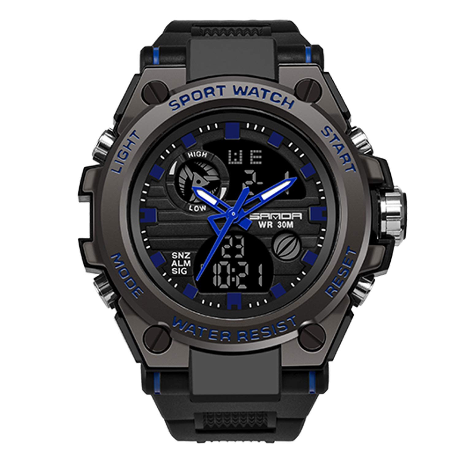 RORIOS Men s Waterproof Quartz Sports Watch, Luminous Display, Shockproof, Resin Strap, Blue.
RORIOS Men s Waterproof Quartz Sports Watch, Luminous Display, Shockproof, Resin Strap, Blue.