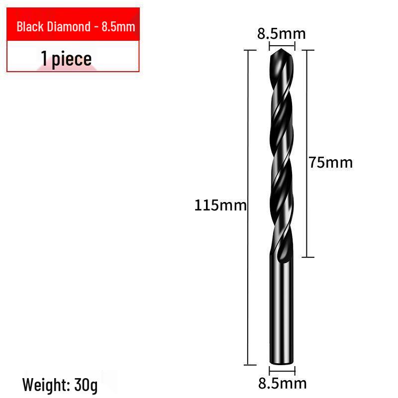 Tiangong High-Speed Twist Drill: Black Steel Straight Shank, HSS Super Hard Pistol Drill for Hole Drilling
Tiangong High-Speed Twist Drill: Black Steel Straight Shank, HSS Super Hard Pistol Drill for Hole Drilling