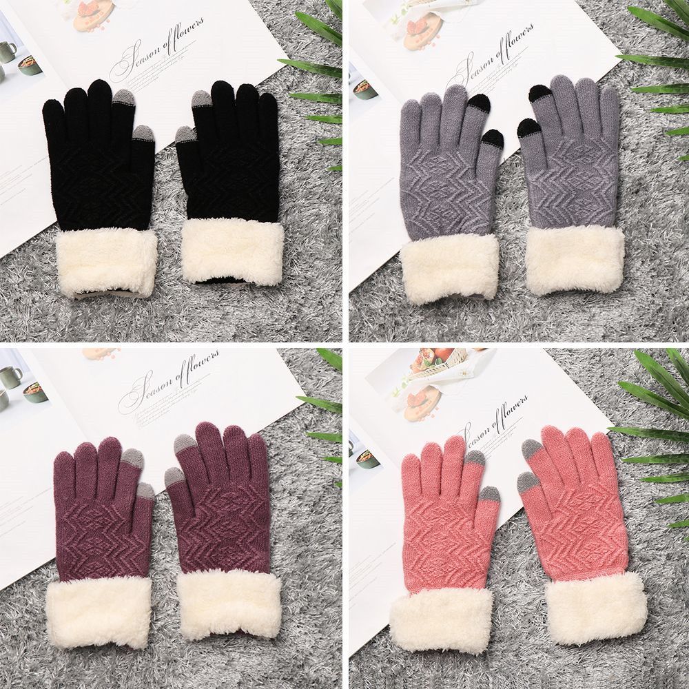 Warm New Fashion Elastic Soft Thicken Touch Screen Knit Mittens Plus Velvet Knitted Gloves чорний
Warm New Fashion Elastic Soft Thicken Touch Screen Knit Mittens Plus Velvet Knitted Gloves чорний
