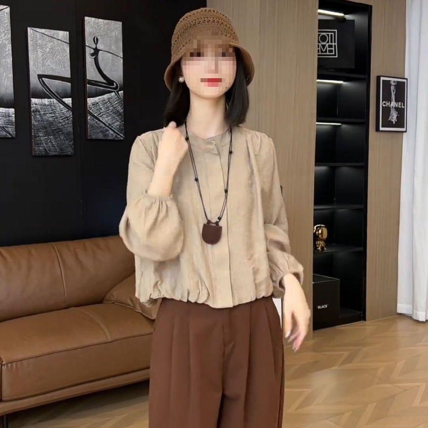 Women s Autumn Fashion Long Sleeve Round Neck Blouse - European Slimming Loose Style S (80-90) хакі
Women s Autumn Fashion Long Sleeve Round Neck Blouse - European Slimming Loose Style S (80-90) хакі