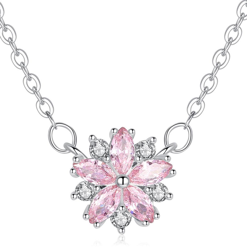 Korean Version Of Simple Temperament, Small Fresh Collarbone Chain, Fashion Creative Pink Cherry Blossom Necklace, Crystal Zircon Necklace
Korean Version Of Simple Temperament, Small Fresh Collarbone Chain, Fashion Creative Pink Cherry Blossom Necklace, Crystal Zircon Necklace