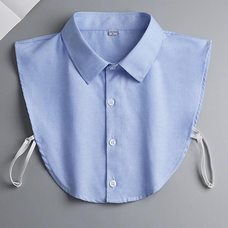 Мужская хлопковая блузка с ложным воротником, деловая рубашка, съемный воротник, однотонный синий лацкан, ложный воротник, женские верхние воротники
Мужская хлопковая блузка с ложным воротником, деловая рубашка, съемный воротник, однотонный синий лацкан, ложный воротник, женские верхние воротники