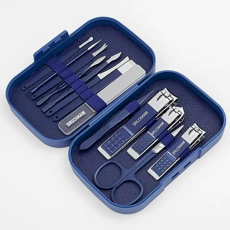 13 Pcs Stainless Steel Nail Clippers Set Multi-Functional Pedicure Manicure Tool Kit with Storage Box for Home And Travel Use синий
13 Pcs Stainless Steel Nail Clippers Set Multi-Functional Pedicure Manicure Tool Kit with Storage Box for Home And Travel Use синий