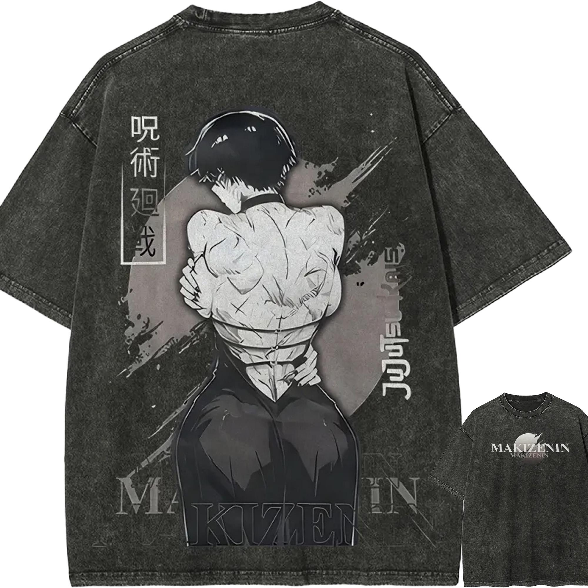Maki Zenin T Shirt Jujutsu Kaisen Men Acid Wash Toji Soul Awakened Anime Streetwear Zenin Clan Back Scar Tee XL
Maki Zenin T Shirt Jujutsu Kaisen Men Acid Wash Toji Soul Awakened Anime Streetwear Zenin Clan Back Scar Tee XL