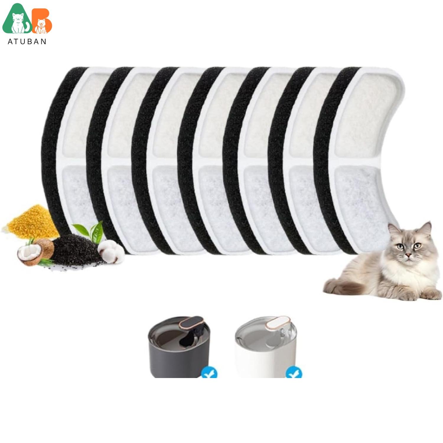 ATUBAN Cat Water Fountain Filter,Carbon Filters and Sponge Filters,Replacement Set for 2L Pet Water Fountain For Water Fountains 8PCS чёрный
ATUBAN Cat Water Fountain Filter,Carbon Filters and Sponge Filters,Replacement Set for 2L Pet Water Fountain For Water Fountains 8PCS чёрный