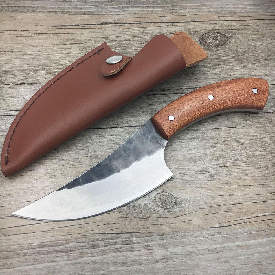 Нож для ковки из японской высокоуглеродистой стали 58HRC, изготовленный вручную шеф-поваром Тангом, нарезанный кухонным ножом, нож для разделки мяса
Нож для ковки из японской высокоуглеродистой стали 58HRC, изготовленный вручную шеф-поваром Тангом, нарезанный кухонным ножом, нож для разделки мяса