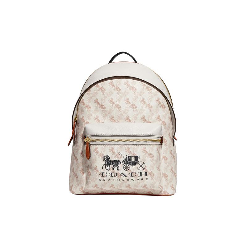 COACH Charter 30 Classic Carriage Print Colorblock Zipper Coated Canvas with Leather Backpack Women s Chalk White білий
COACH Charter 30 Classic Carriage Print Colorblock Zipper Coated Canvas with Leather Backpack Women s Chalk White білий