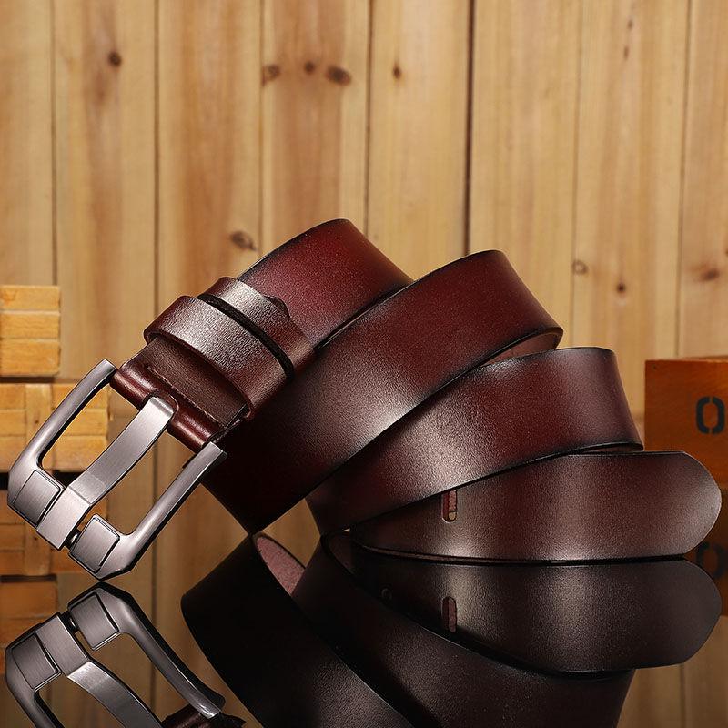 Мужской винтажный ремень из коровьей кожи с пряжкой-пином - Доступны большие размеры (150см, 170см) 115cm
Мужской винтажный ремень из коровьей кожи с пряжкой-пином - Доступны большие размеры (150см, 170см) 115cm