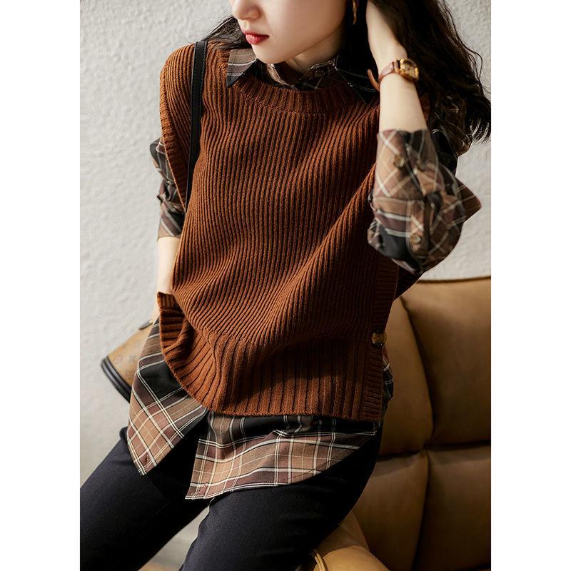 Жіночий в язаний жилет з круглим вирізом однотонний без рукавів жіночий в язаний жилет 2XL
Жіночий в язаний жилет з круглим вирізом однотонний без рукавів жіночий в язаний жилет 2XL