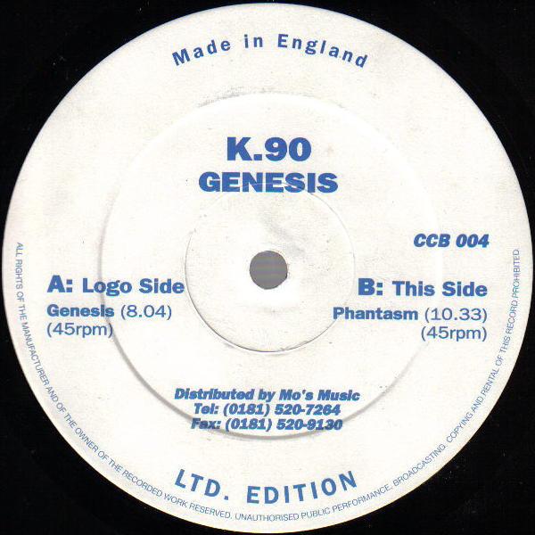 12-дюймовая пластинка K90 - Genesis / Phantasm CCB004 Choci s Chewns 1996 UK Dance & Electronica Б/У
12-дюймовая пластинка K90 - Genesis / Phantasm CCB004 Choci s Chewns 1996 UK Dance & Electronica Б/У