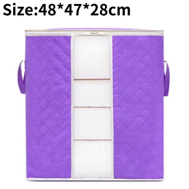 Storage Bags Moth Proof Large Capacity Clothes Duvet Bag Zips Tool Organizer 48*47*28cm/18.90*18.50*11.02in фиолетовый
Storage Bags Moth Proof Large Capacity Clothes Duvet Bag Zips Tool Organizer 48*47*28cm/18.90*18.50*11.02in фиолетовый