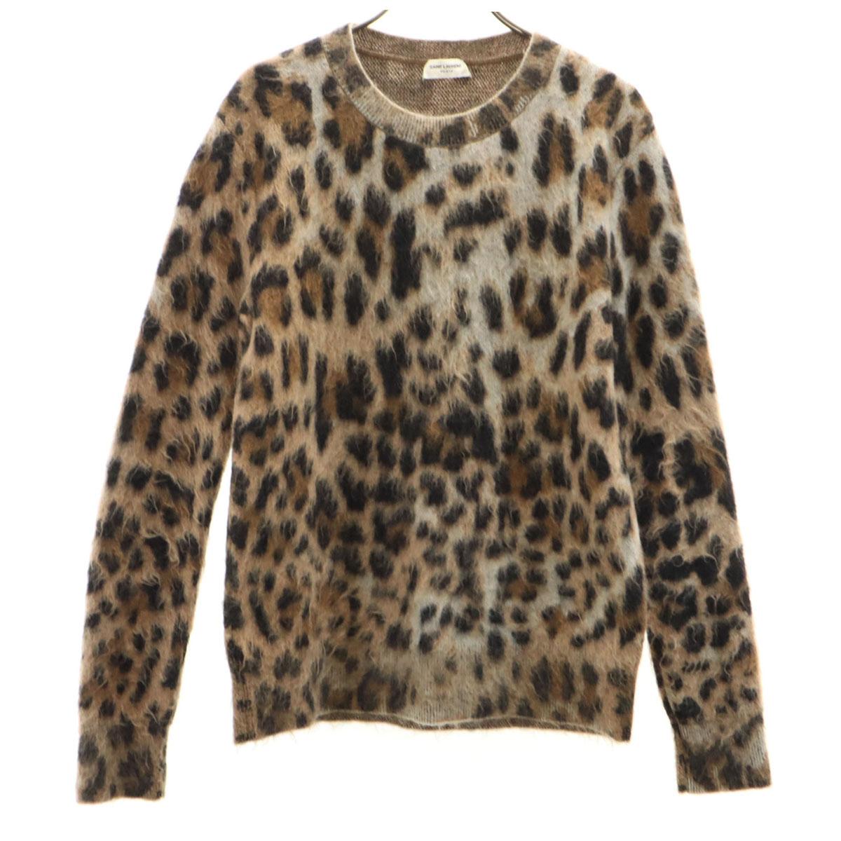 SAINT LAURENT Italian mohair blend Leopard Pattern Long sleeve sweater Women Used
SAINT LAURENT Italian mohair blend Leopard Pattern Long sleeve sweater Women Used