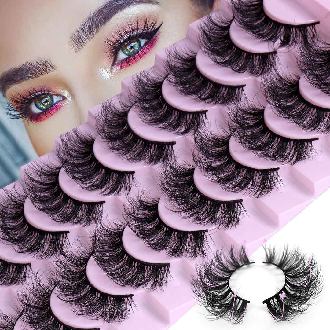 10 Pairs of Messy False Eyelashes, Naturally Thick False Eyelashes, Slender and Curled Fried False Eyelashes
10 Pairs of Messy False Eyelashes, Naturally Thick False Eyelashes, Slender and Curled Fried False Eyelashes