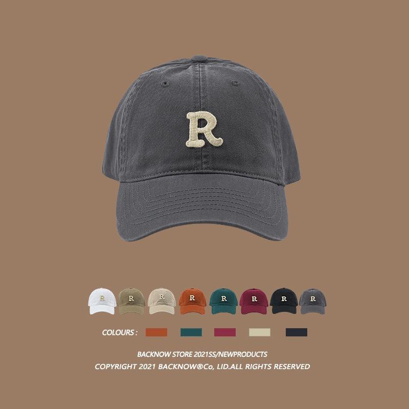 2025 new cotton R letter soft top baseball cap summer sunshade sun protection cap trendy ins hat Adjustable чорний
2025 new cotton R letter soft top baseball cap summer sunshade sun protection cap trendy ins hat Adjustable чорний