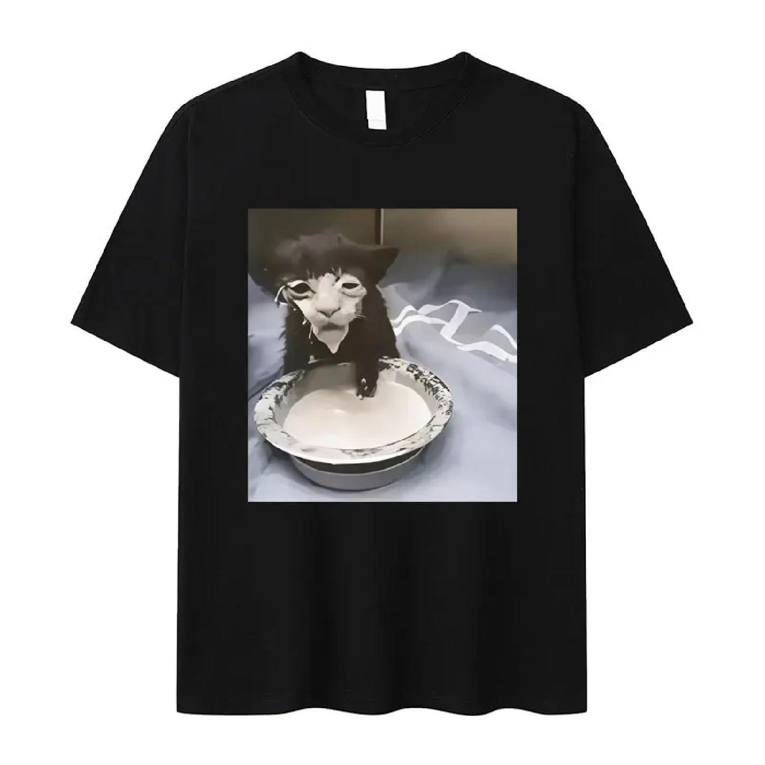 Milk Face Cat Meme Graphic Print T Shirt High Quality Humor Funny Cat T-Shirts Men s Women Tide Oversized Tees Streetwear Unisex S чёрный
Milk Face Cat Meme Graphic Print T Shirt High Quality Humor Funny Cat T-Shirts Men s Women Tide Oversized Tees Streetwear Unisex S чёрный