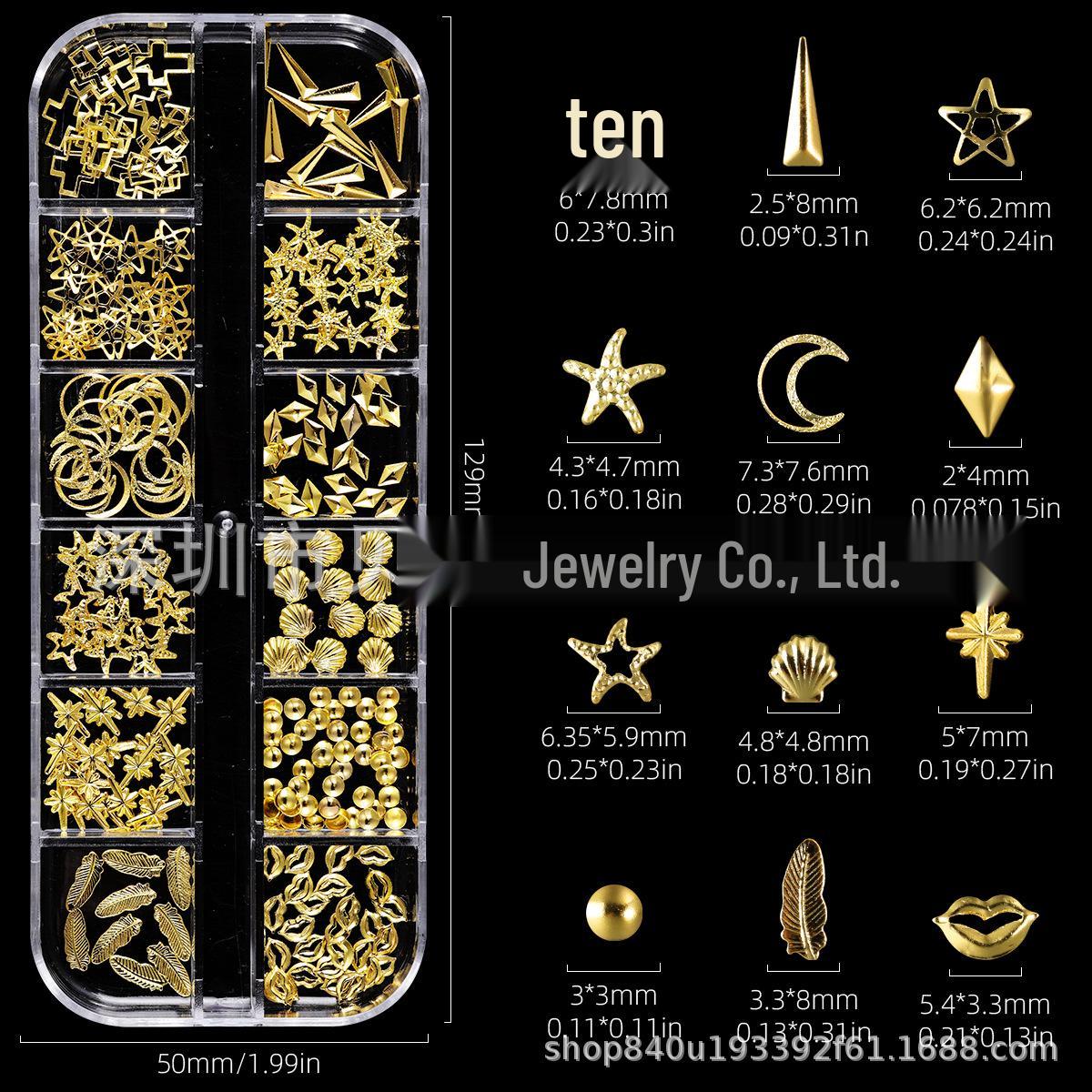 Starfish & Moon Metal Rivet Nail Art Stickers
Starfish & Moon Metal Rivet Nail Art Stickers