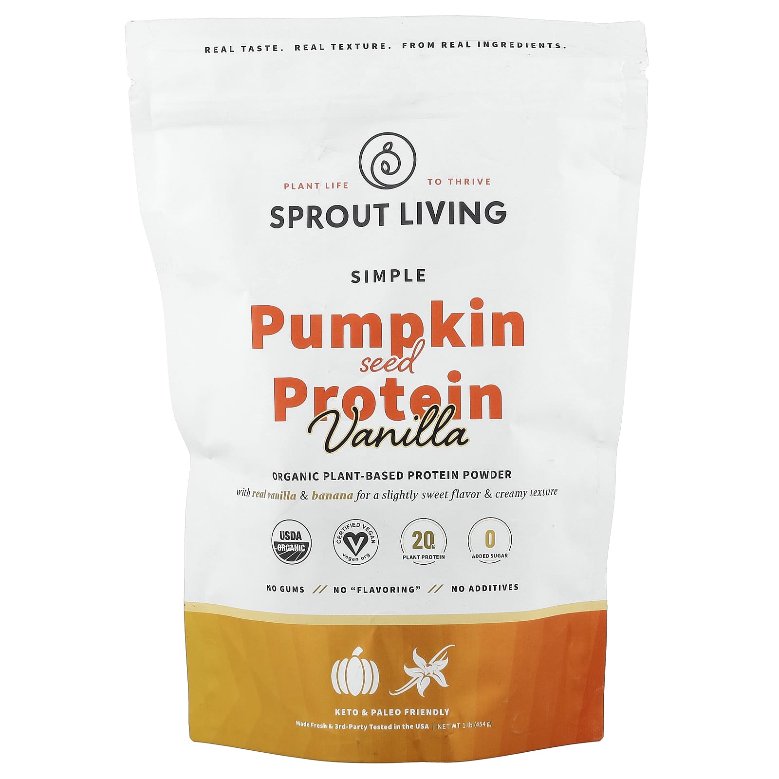 Sprout Living, Simple Pumpkin Seed Protein, Vanilla, 1 lb (454 g)
Sprout Living, Simple Pumpkin Seed Protein, Vanilla, 1 lb (454 g)