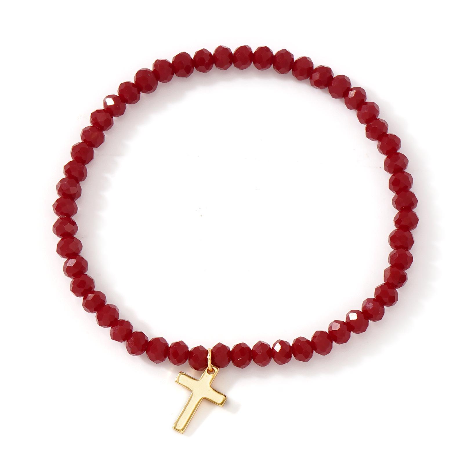 Trendy Red Faceted Crystal Bracelet - Exquisite Craftsmanship & Detail
Trendy Red Faceted Crystal Bracelet - Exquisite Craftsmanship & Detail