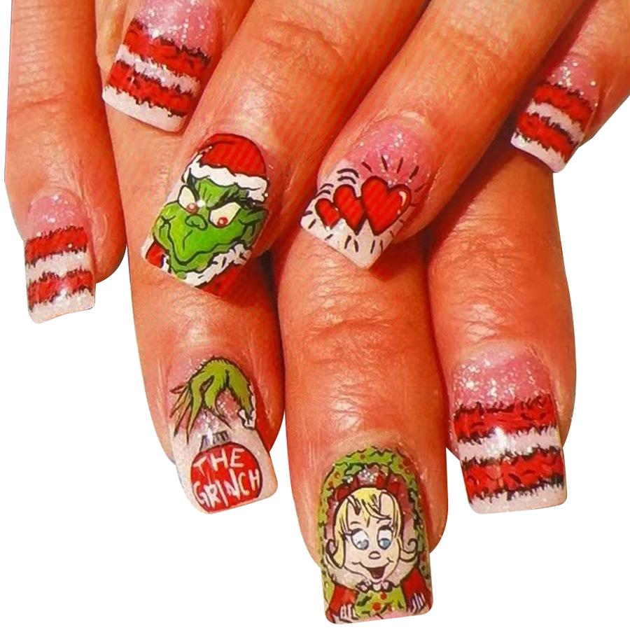 Christmas Red Heart & Cute Little Man Removable Wearable Nails - 24 Glossy Short Square Pieces
Christmas Red Heart & Cute Little Man Removable Wearable Nails - 24 Glossy Short Square Pieces