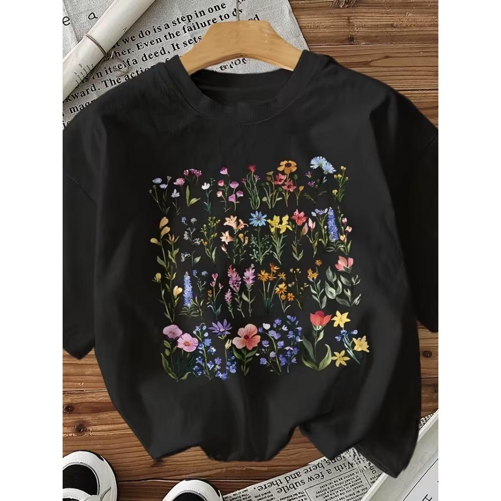 Women s Vintage Floral Print Crew Neck T-Shirt, Casual Short Sleeve Top, Aesthetic Flower Graphic Tee for Daily & Leisure Wear XL
Women s Vintage Floral Print Crew Neck T-Shirt, Casual Short Sleeve Top, Aesthetic Flower Graphic Tee for Daily & Leisure Wear XL