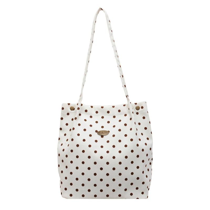 Polka Dot Velvet Tote Bag for Women Stylish Shoulder Handbag Elegant Office Work Purse
Polka Dot Velvet Tote Bag for Women Stylish Shoulder Handbag Elegant Office Work Purse