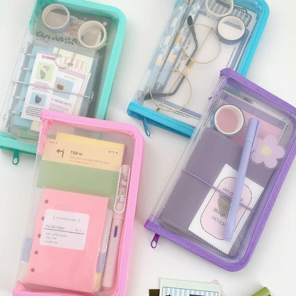 A6 Transparent Zipper Pouch Multifunctional Stationery Organizer Pouch File Folder Bag Students чорний
A6 Transparent Zipper Pouch Multifunctional Stationery Organizer Pouch File Folder Bag Students чорний