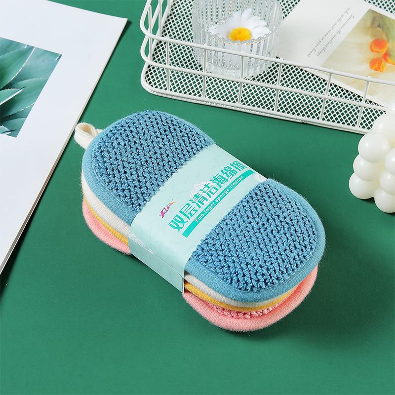 Двусторонняя кухонная губка: Обезжиривающая губка для мытья посуды для кастрюль и сковородок. 17x10 cm
Двусторонняя кухонная губка: Обезжиривающая губка для мытья посуды для кастрюль и сковородок. 17x10 cm