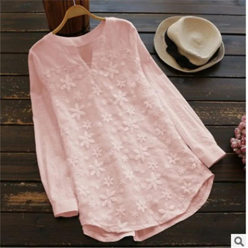 Women s White Floral Embroidered Blouse Long Sleeve V-Neck Casual Loose-Fit Top S рожевий
Women s White Floral Embroidered Blouse Long Sleeve V-Neck Casual Loose-Fit Top S рожевий