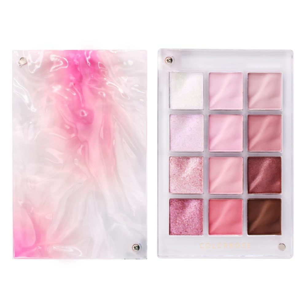 Палітра тіней для повік Color Rose Water Sakurakai 12 кольорів, рожеві матові, мерехтливі, блискітки COLORROSE (01 Рожевий)
Палітра тіней для повік Color Rose Water Sakurakai 12 кольорів, рожеві матові, мерехтливі, блискітки COLORROSE (01 Рожевий)
