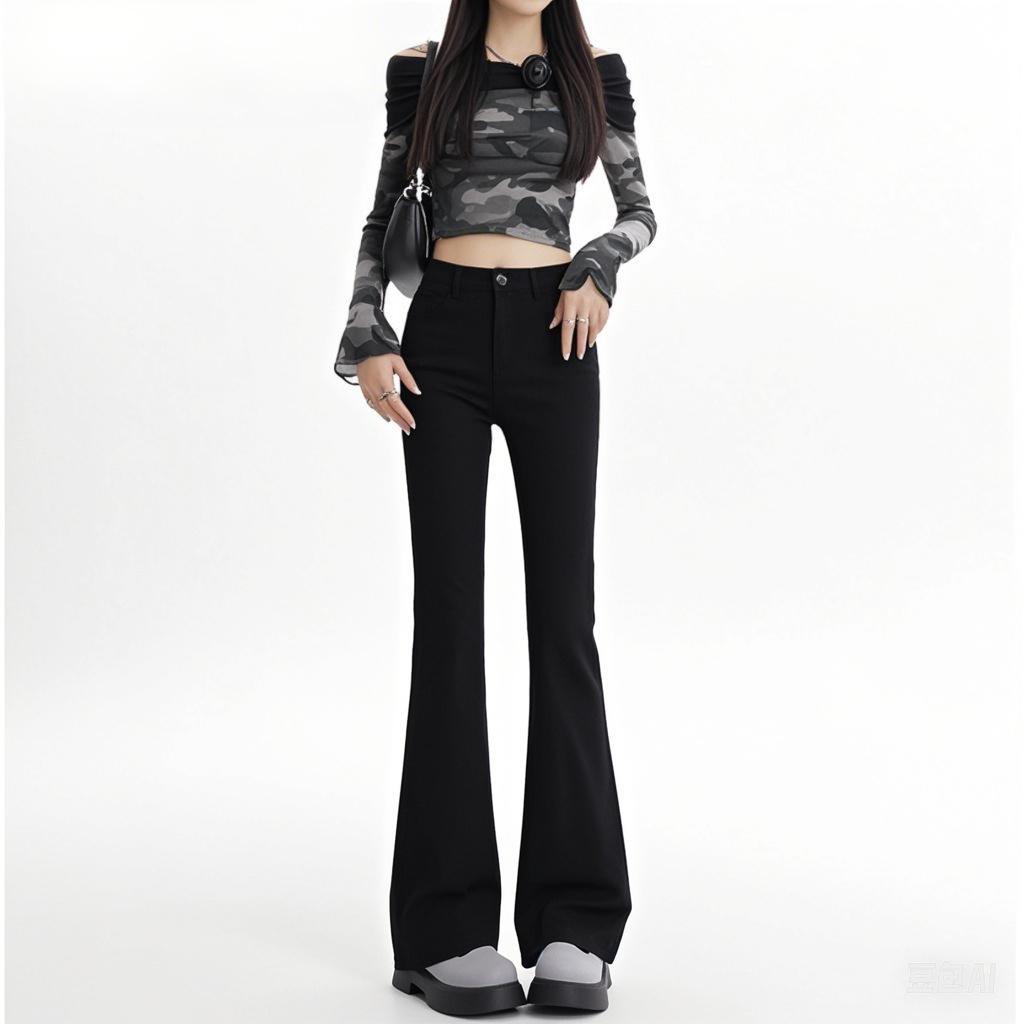 Women s High Waist Black Flare Jeans - Slimming, Versatile, Elastic Horseshoe Pants (2025) L
Women s High Waist Black Flare Jeans - Slimming, Versatile, Elastic Horseshoe Pants (2025) L