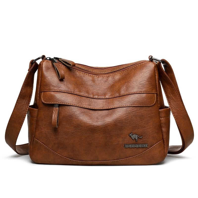 PU Shoulder Bag Large Capacity Mother Bag Middle-aged Crossbody Bag коричневий
PU Shoulder Bag Large Capacity Mother Bag Middle-aged Crossbody Bag коричневий