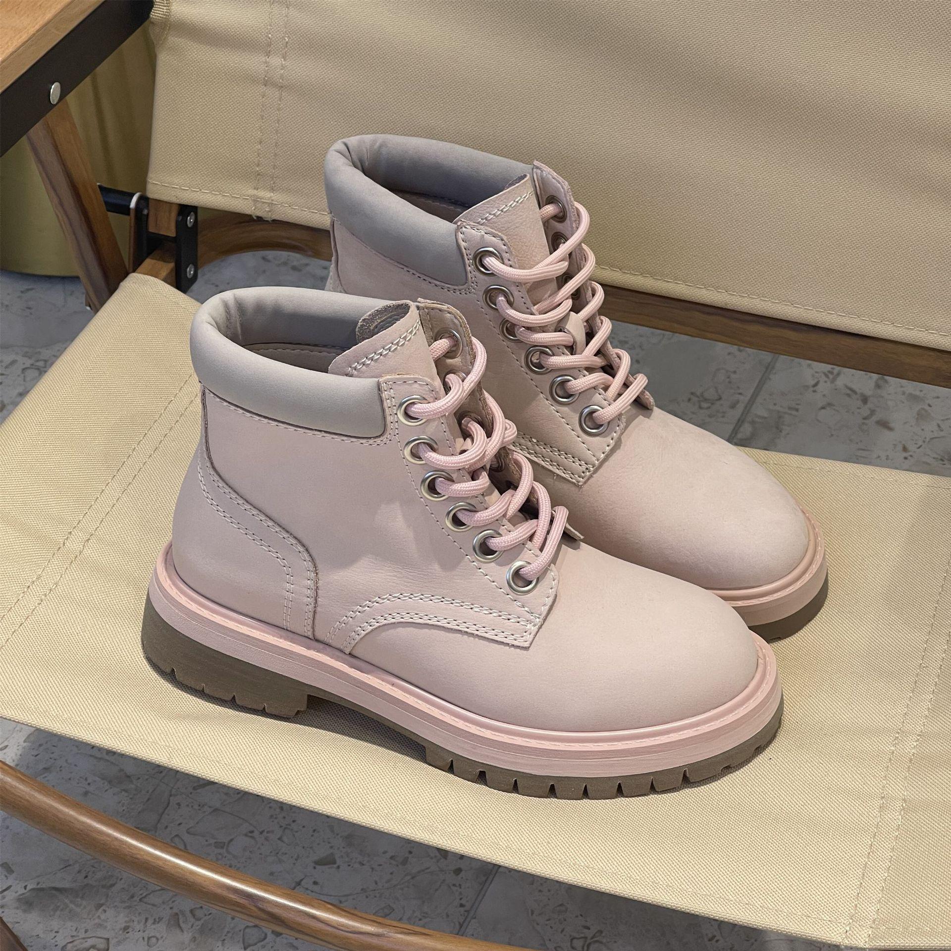 Summer New Small Pink Boots Women s Shoes Frosted Leather Can t Break Martin Worker Boots
Summer New Small Pink Boots Women s Shoes Frosted Leather Can t Break Martin Worker Boots